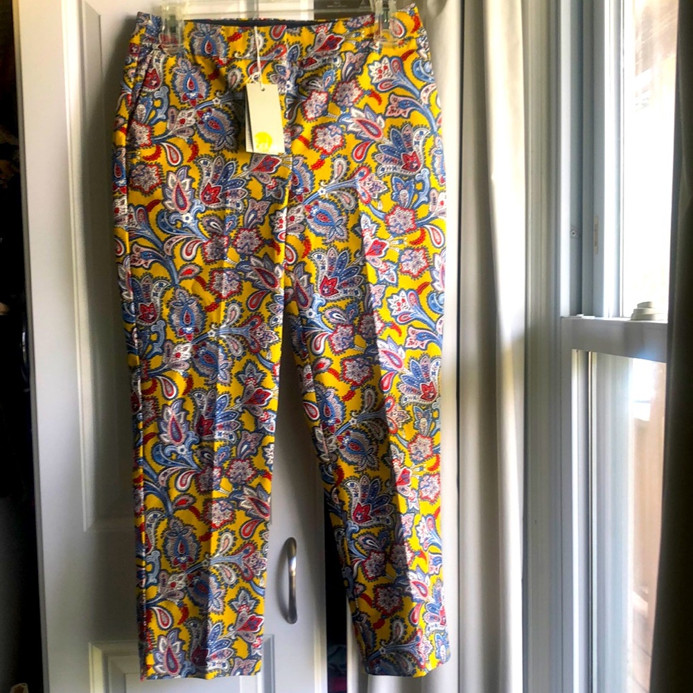 NWT Boden Paisley Mustard Richmond Trouser